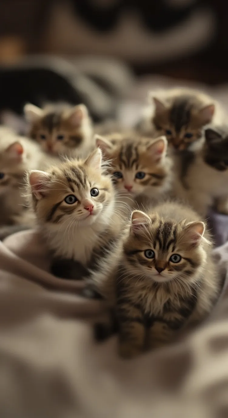 ai character: kittens background