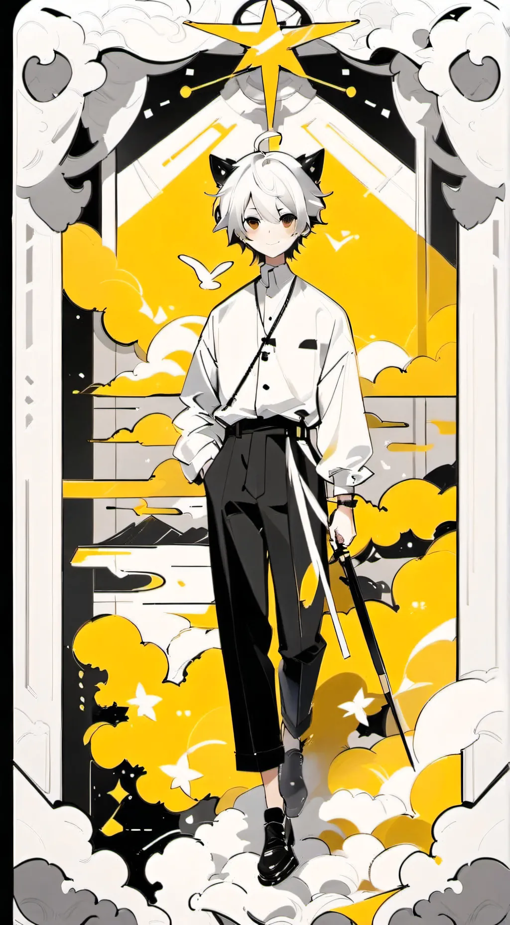 ai character: mha battle background