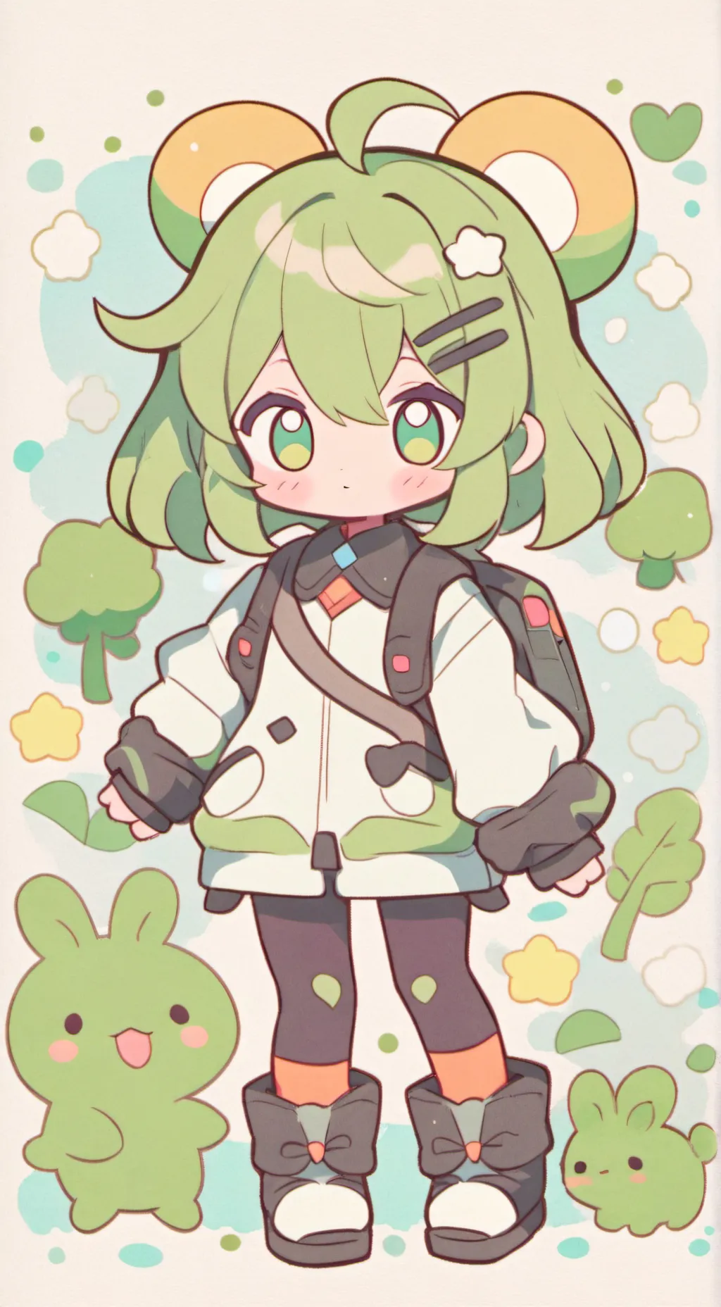 ai character: Boboiboy elemental background