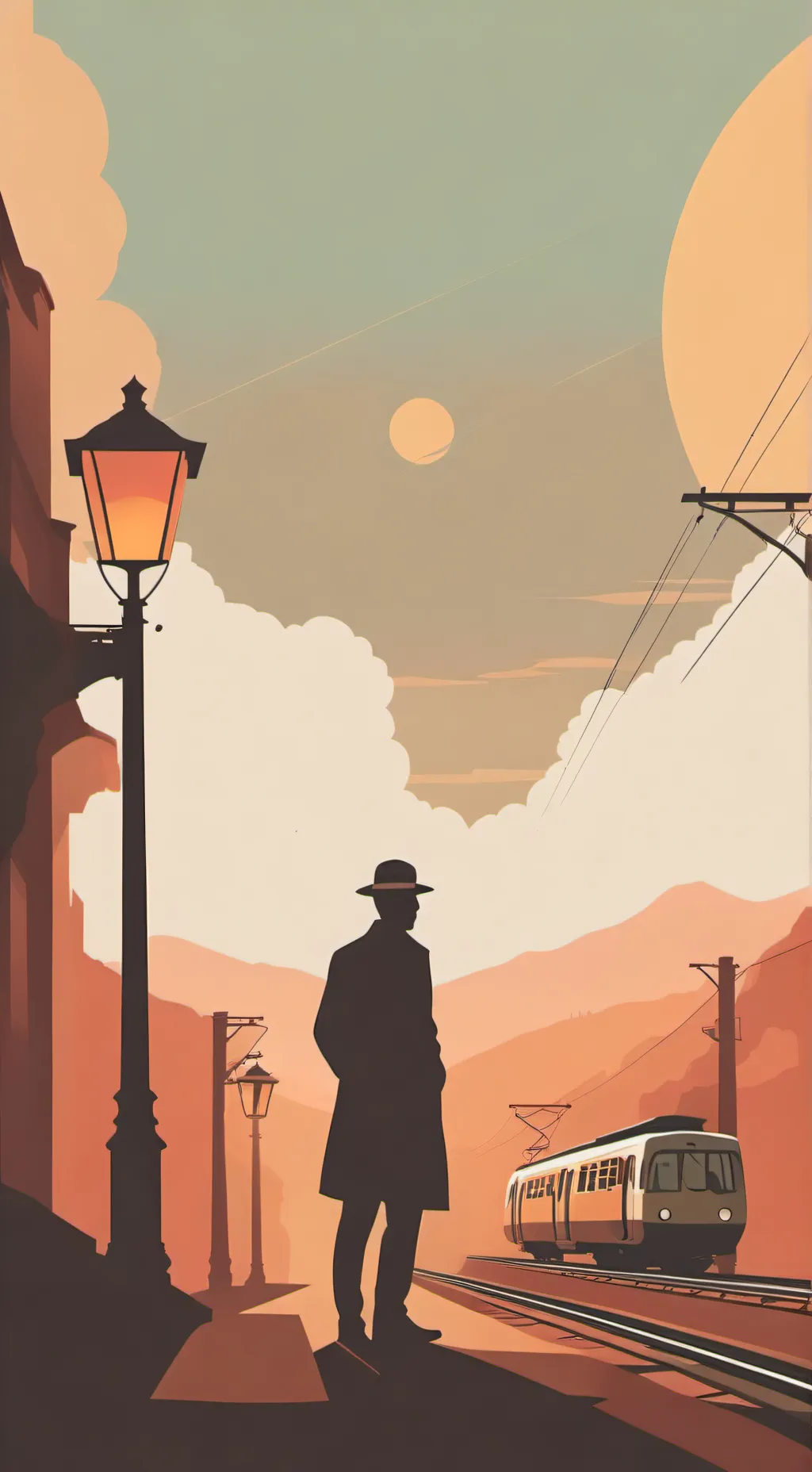 ai character: 🚊🚋 background