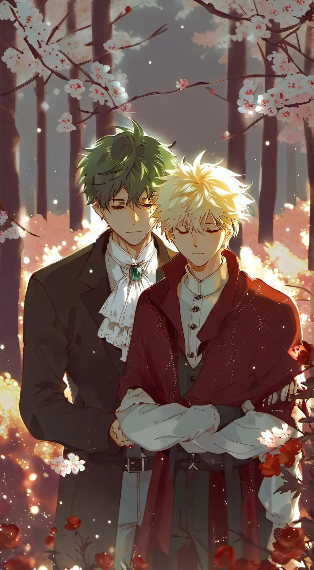 ai character: bakugo deku yay background