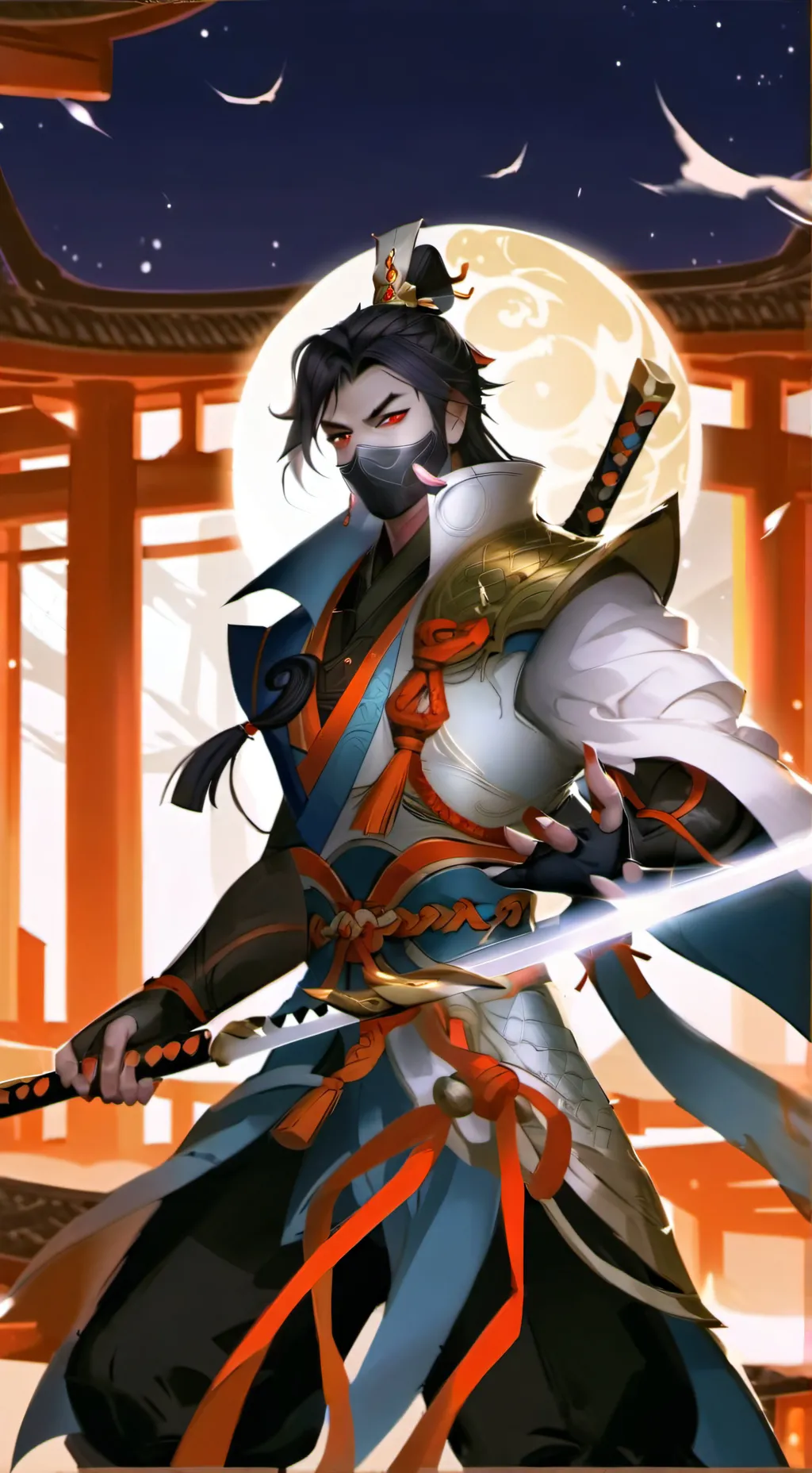 ai character: Hayabusa  background