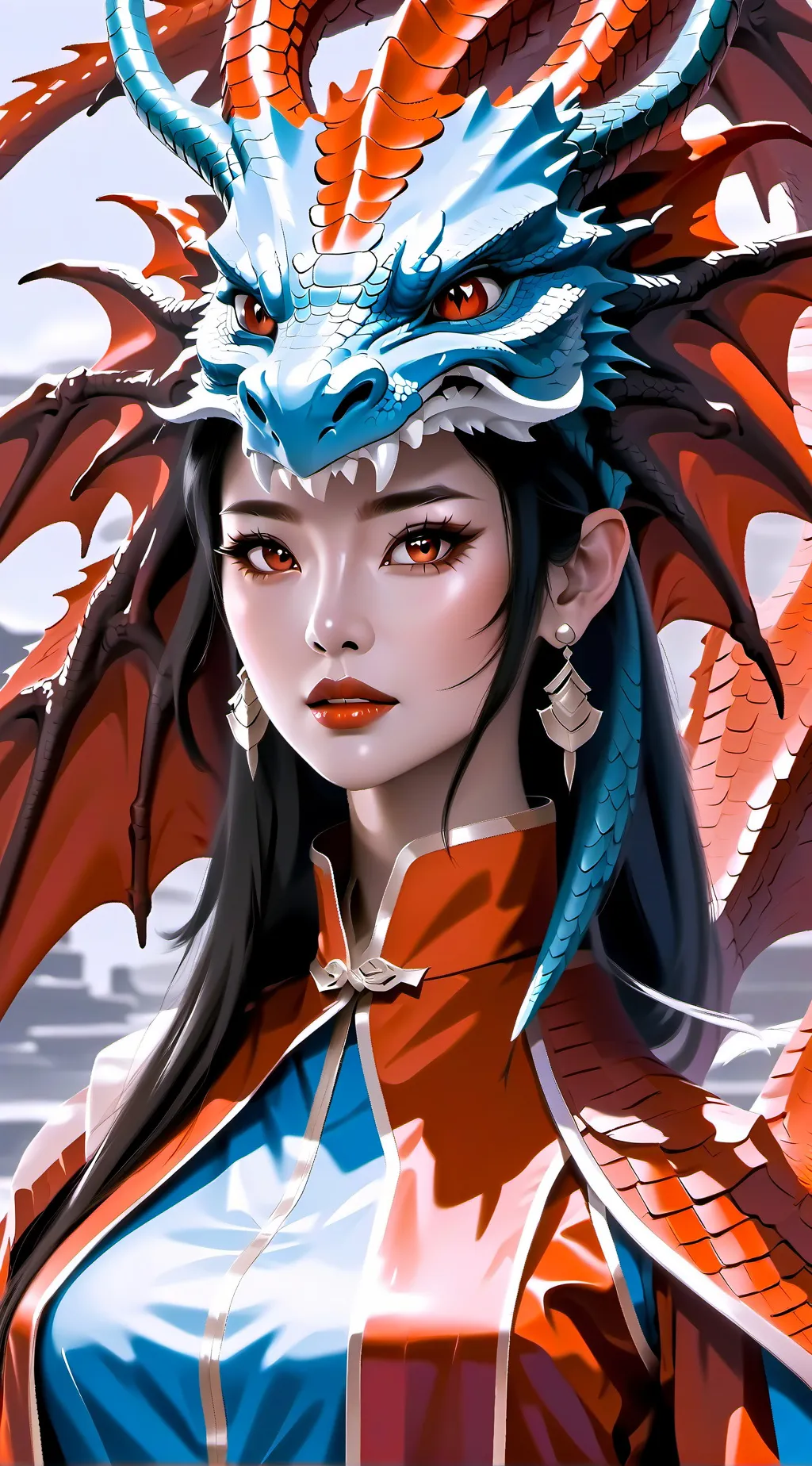 ai character: Дракониха background