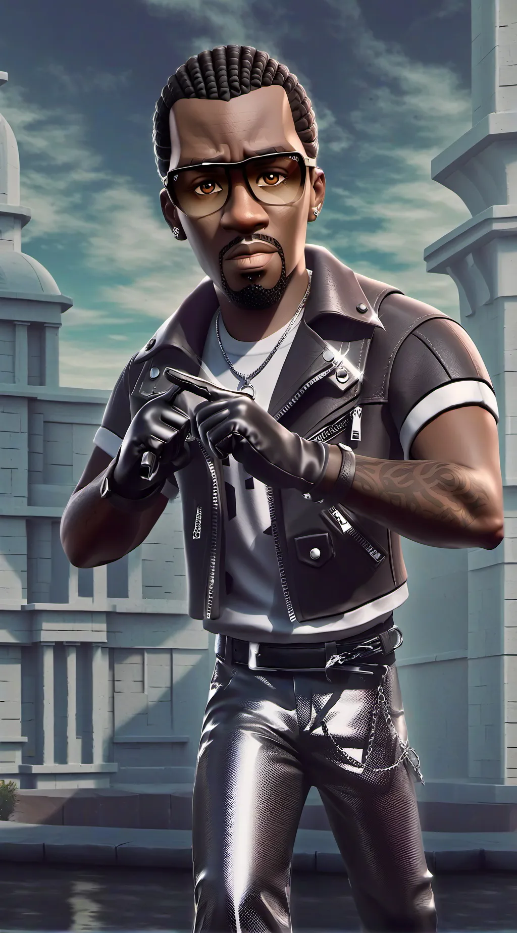 ai character: p Diddy background