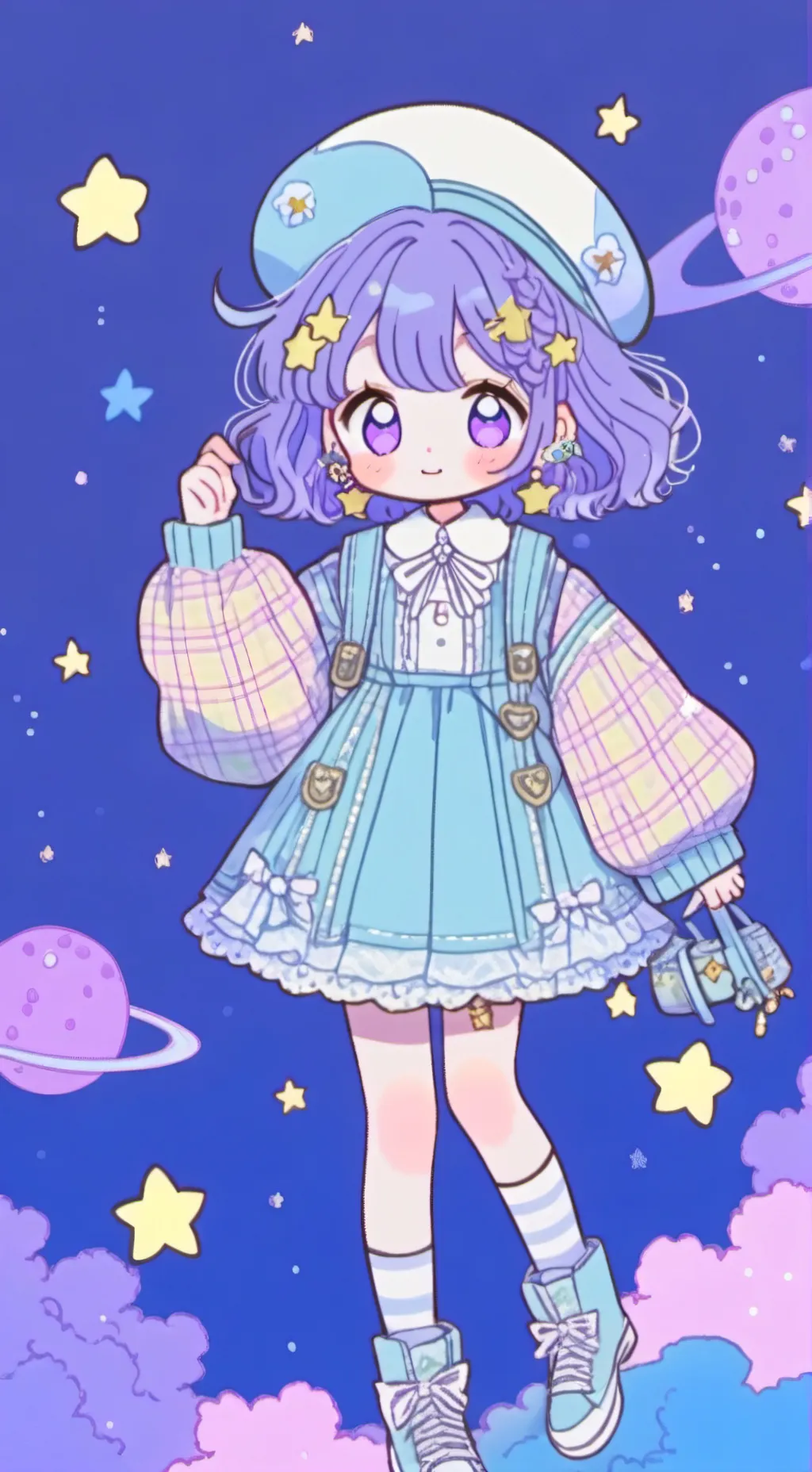 ai character: +×/Astro/×+ background