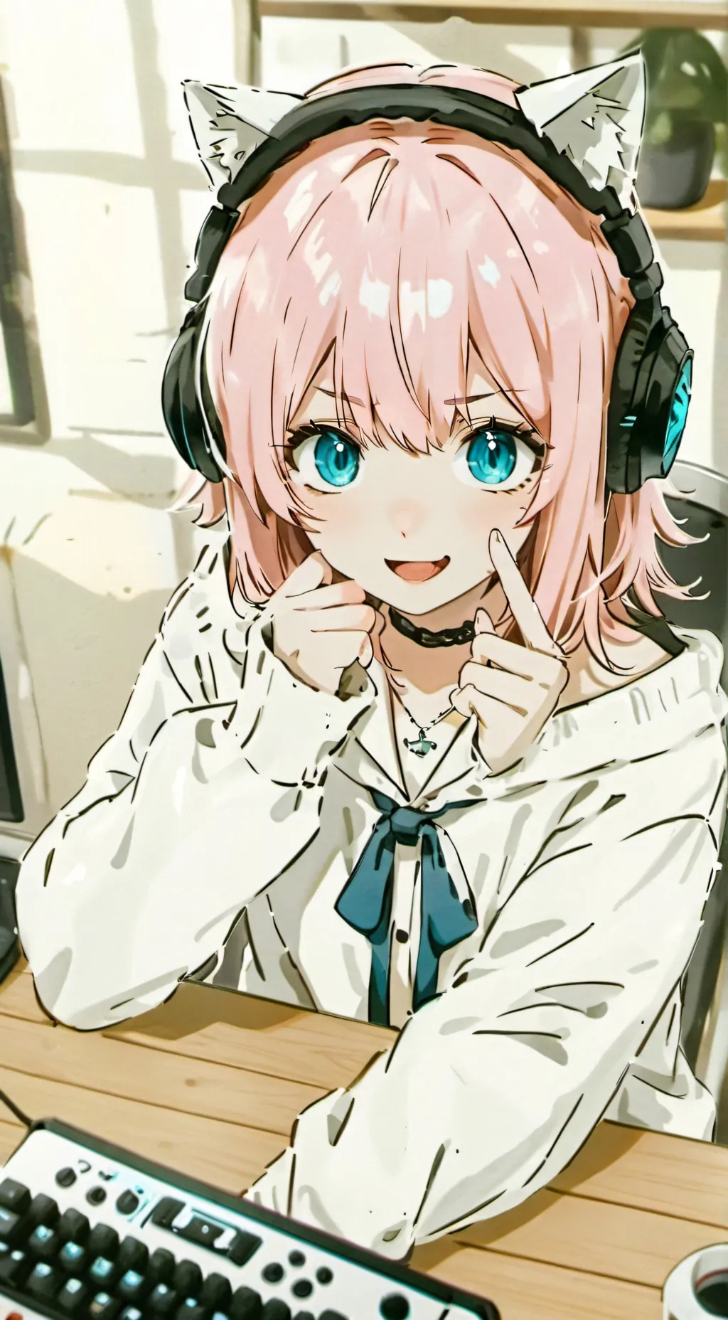 ai character: SKY background