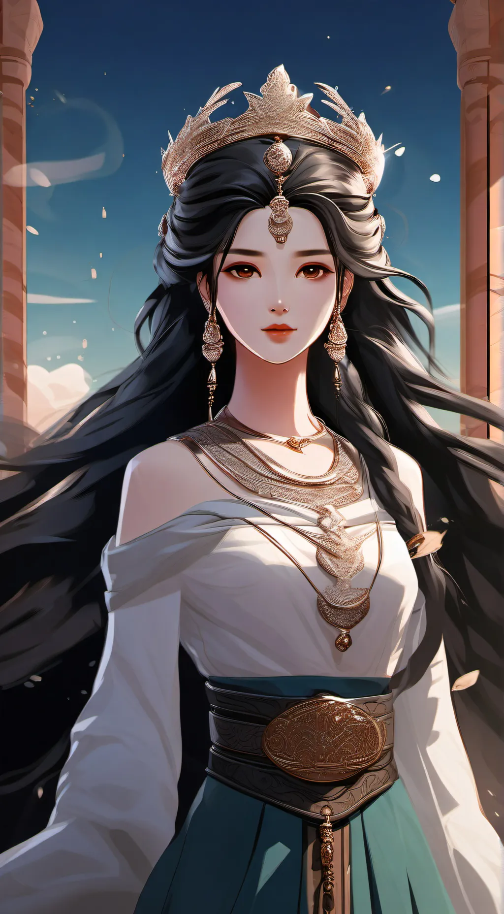 ai character: goddess of everyth background