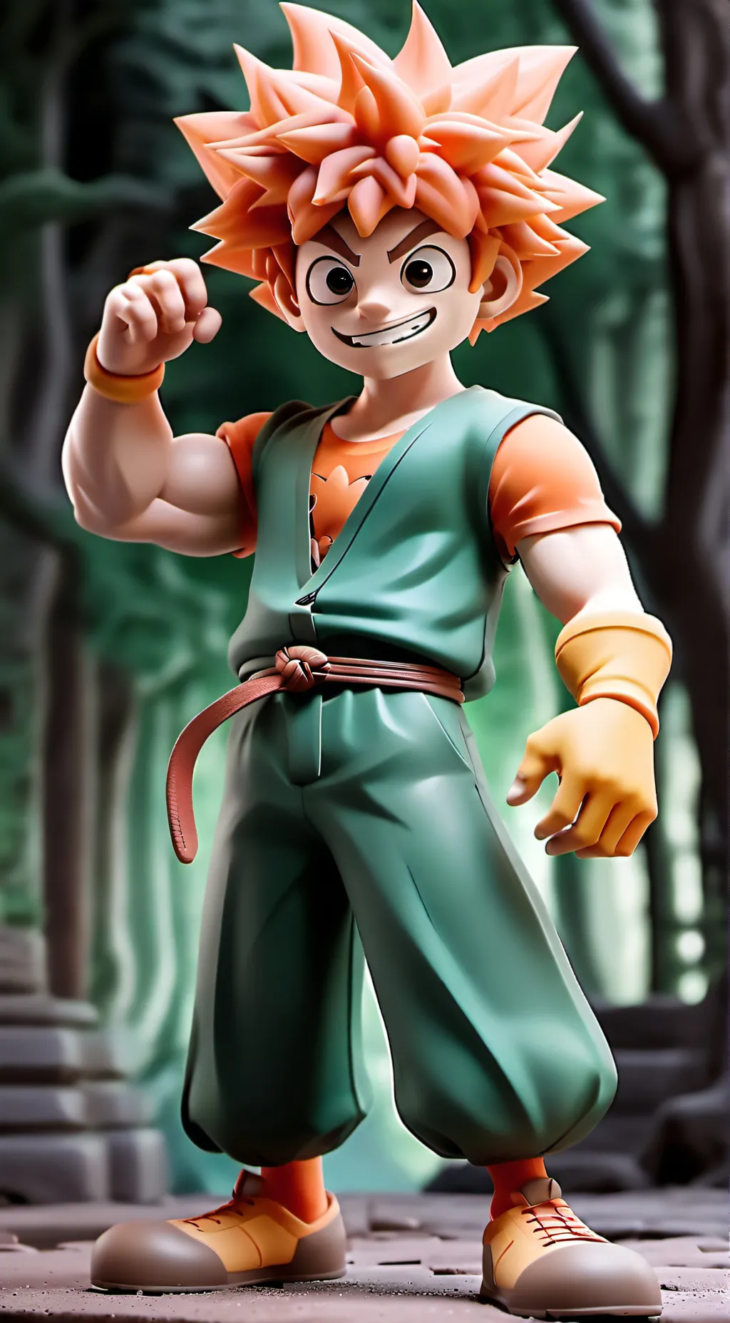 ai character: bakugo~ background