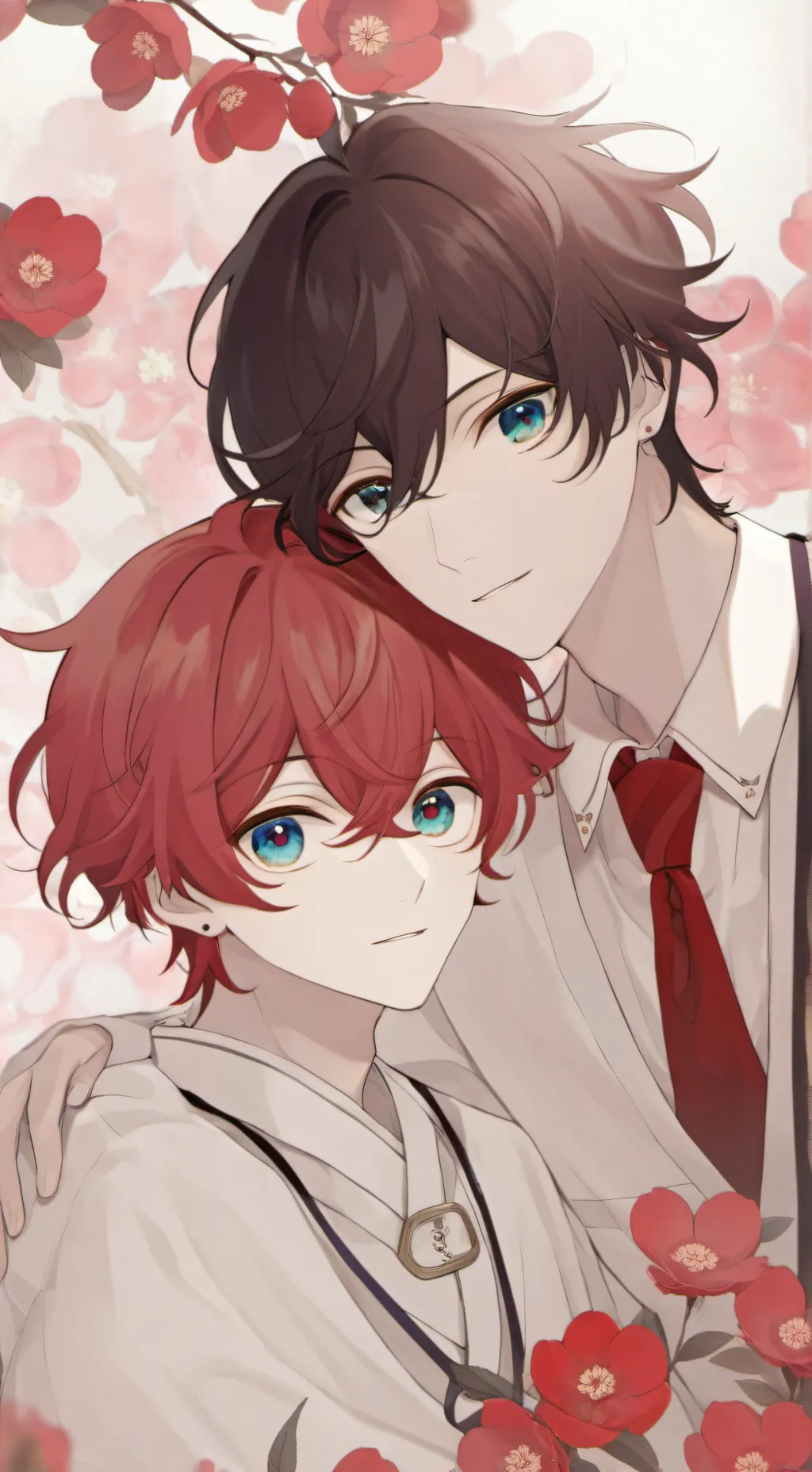 ai character: Muichiro x Tanjiro background