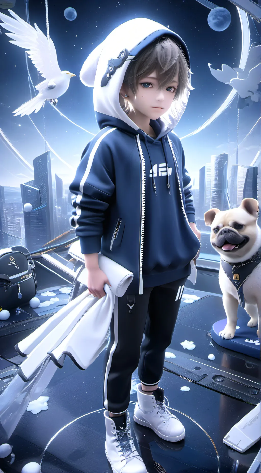 ai character: Lucas background