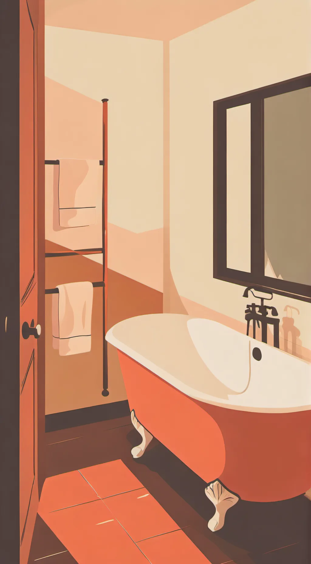 ai character: bathroom background