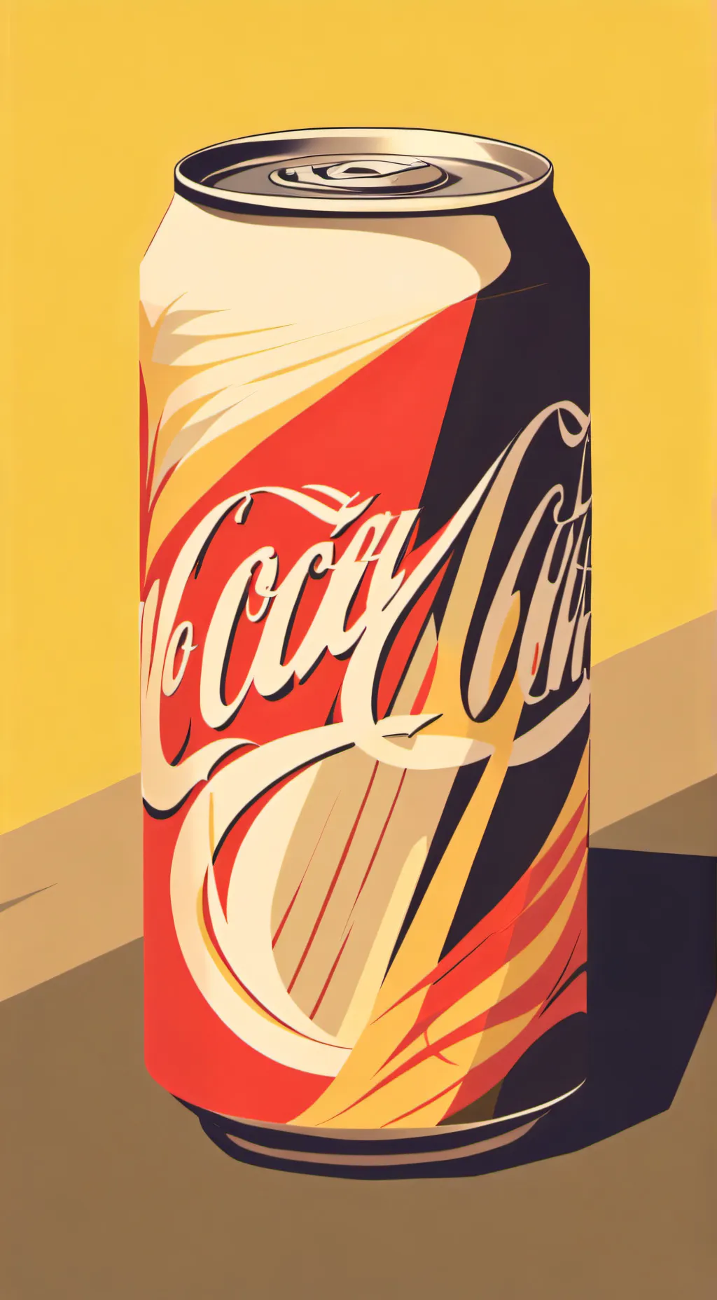 ai character: coca-cola background