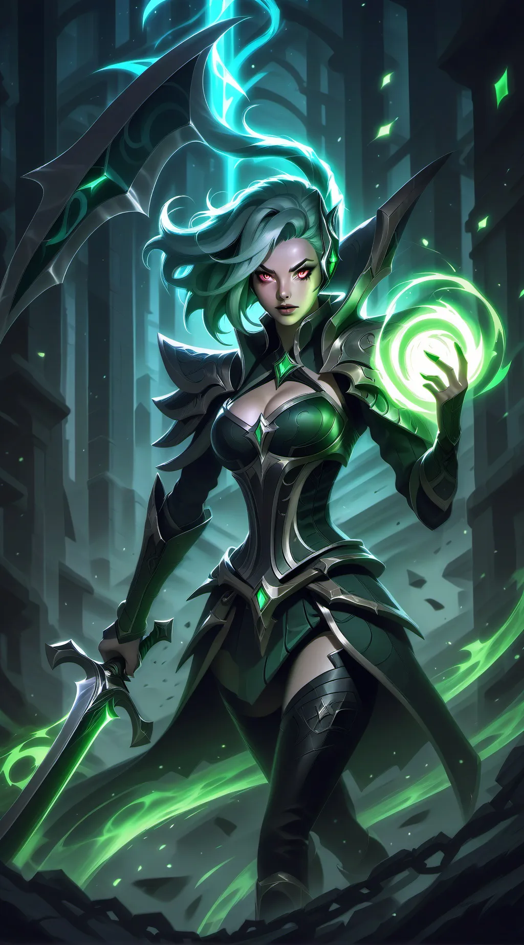 ai character: AVA ￼ background