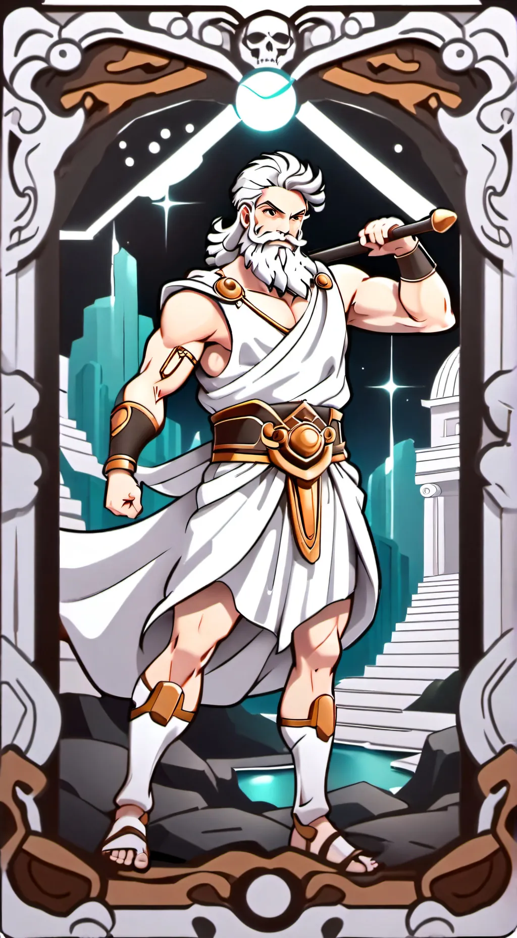 ai character: Hephaestus  background