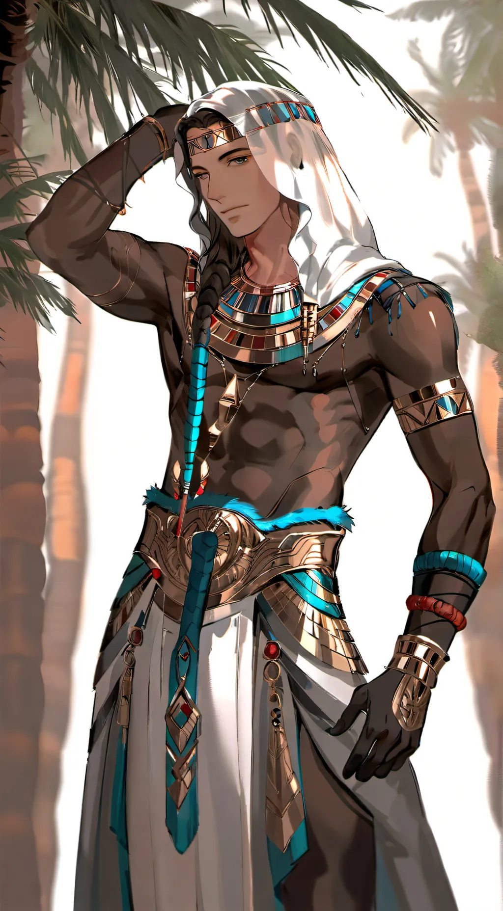 ai character: Potiphar 🏜️🇪🇬 background