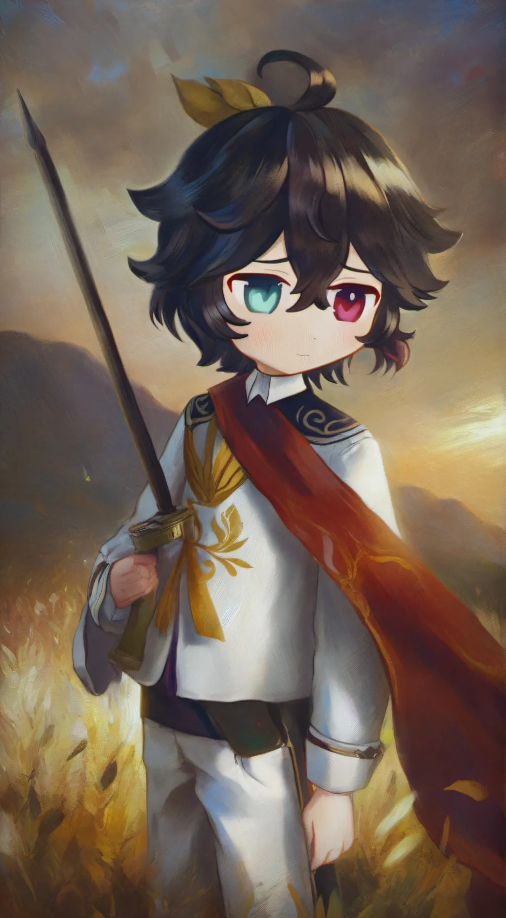 ai character: kny new hashira  background