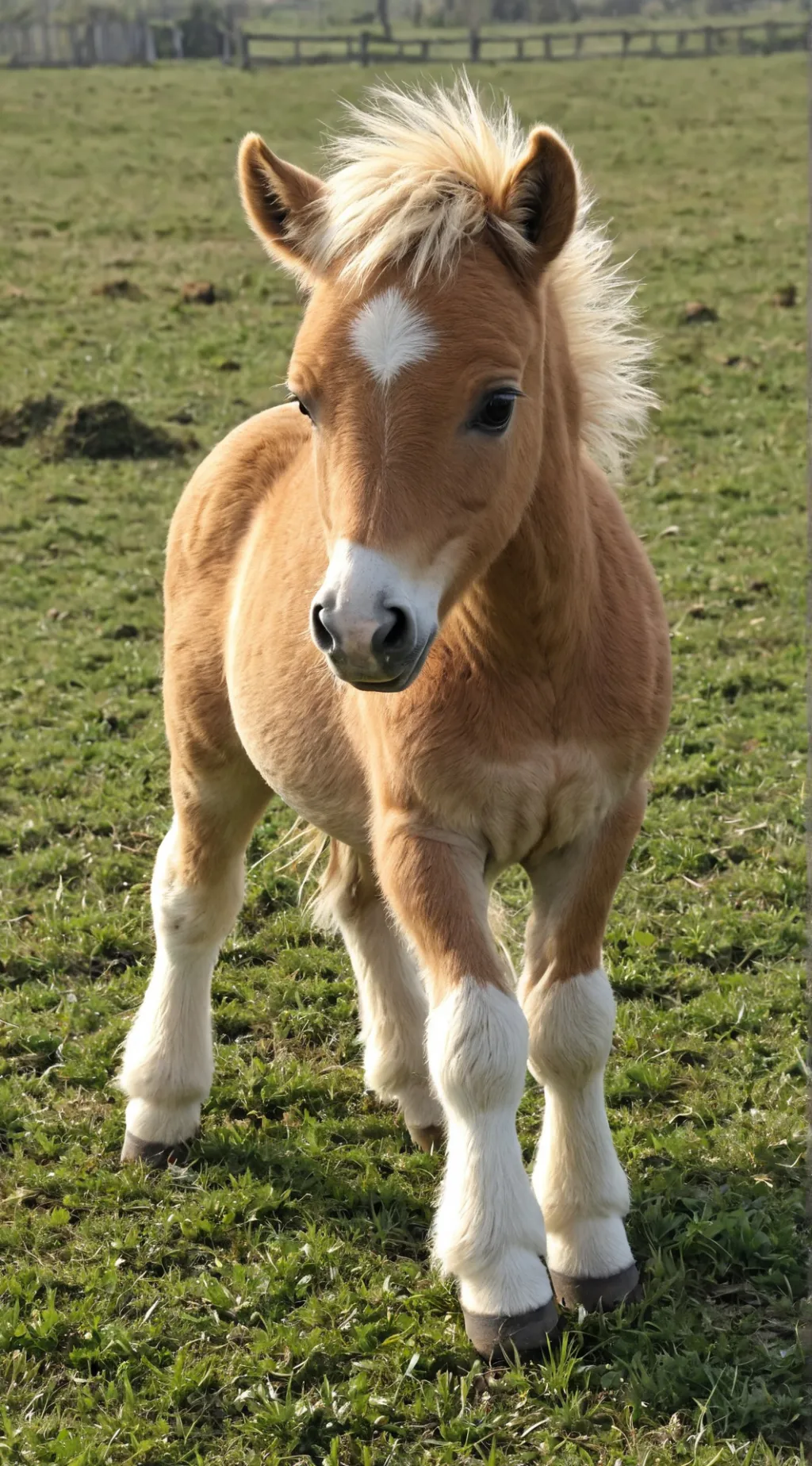 ai character: baby horse background