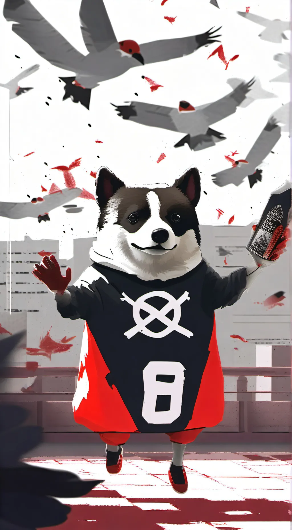 ai character: Собака background