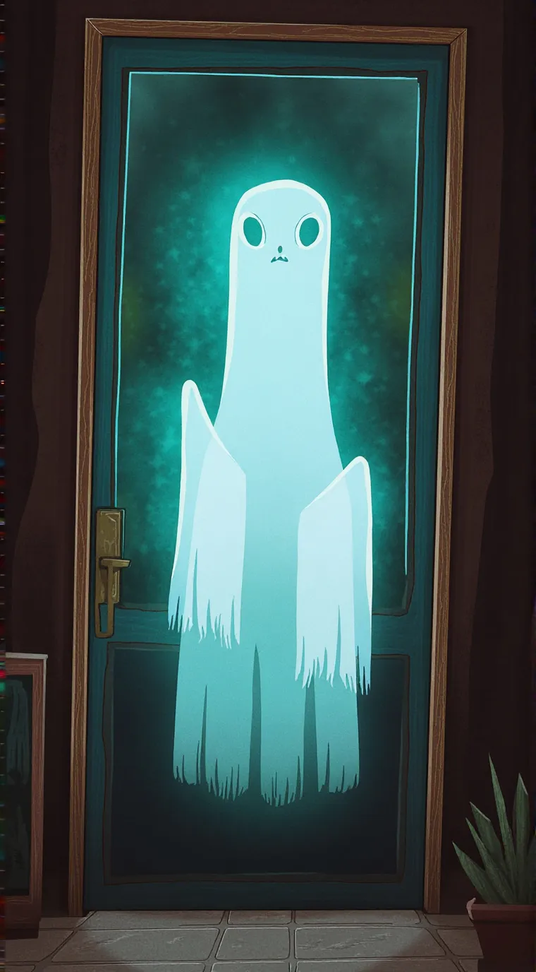 ai character: TV woman background