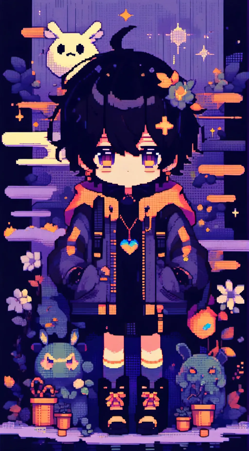 ai character: DW te ama!!! jeje background