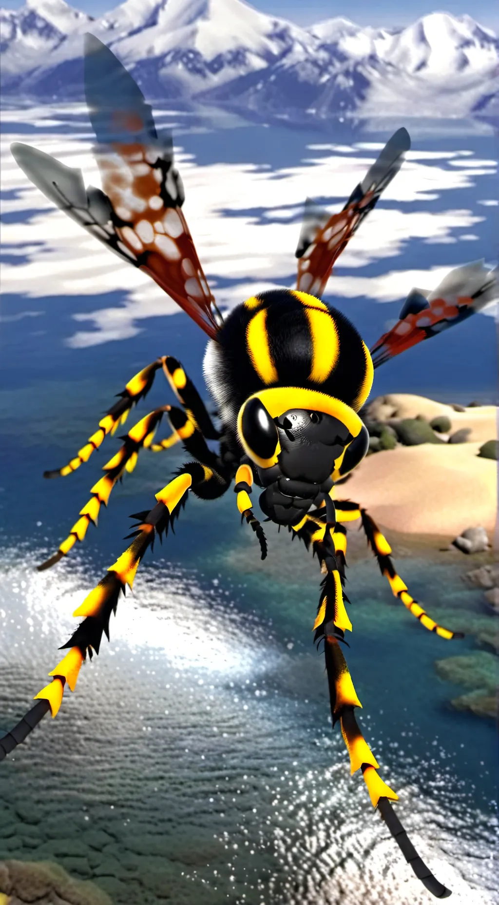 ai character: Bee War!  background