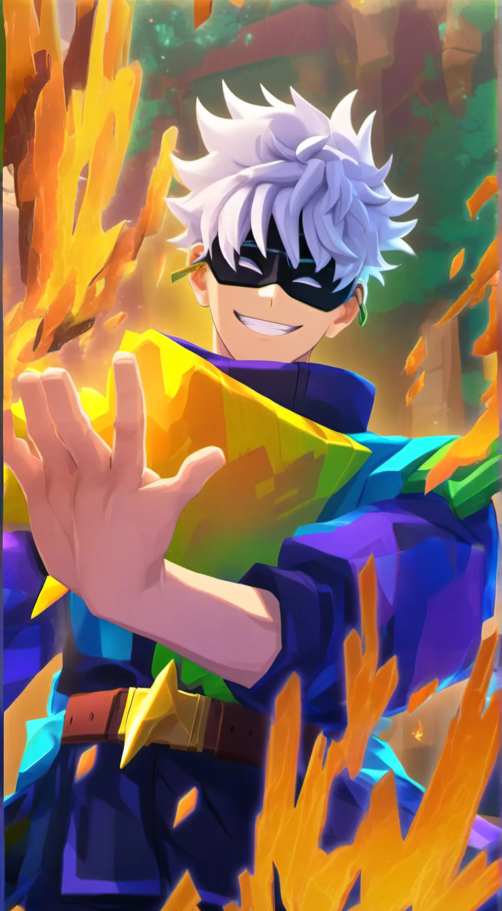 ai character: Gojo Satoru background