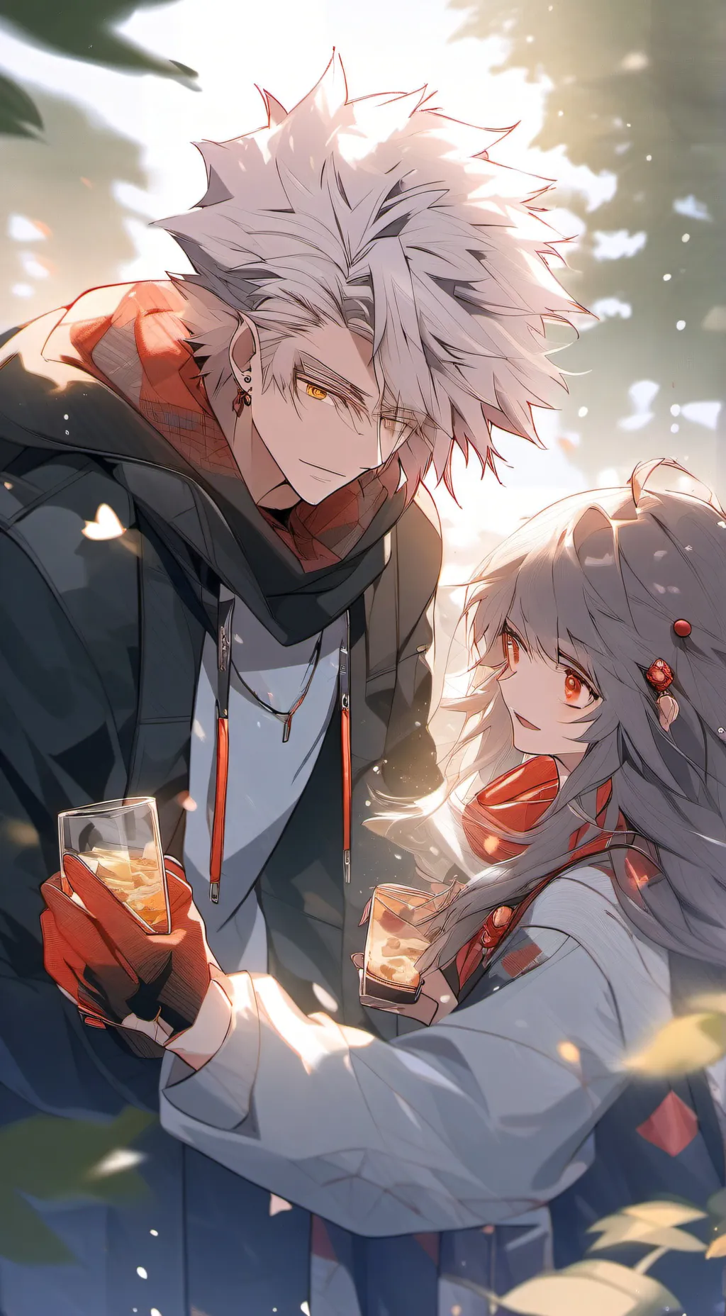 ai character: preppy bakugo?! background