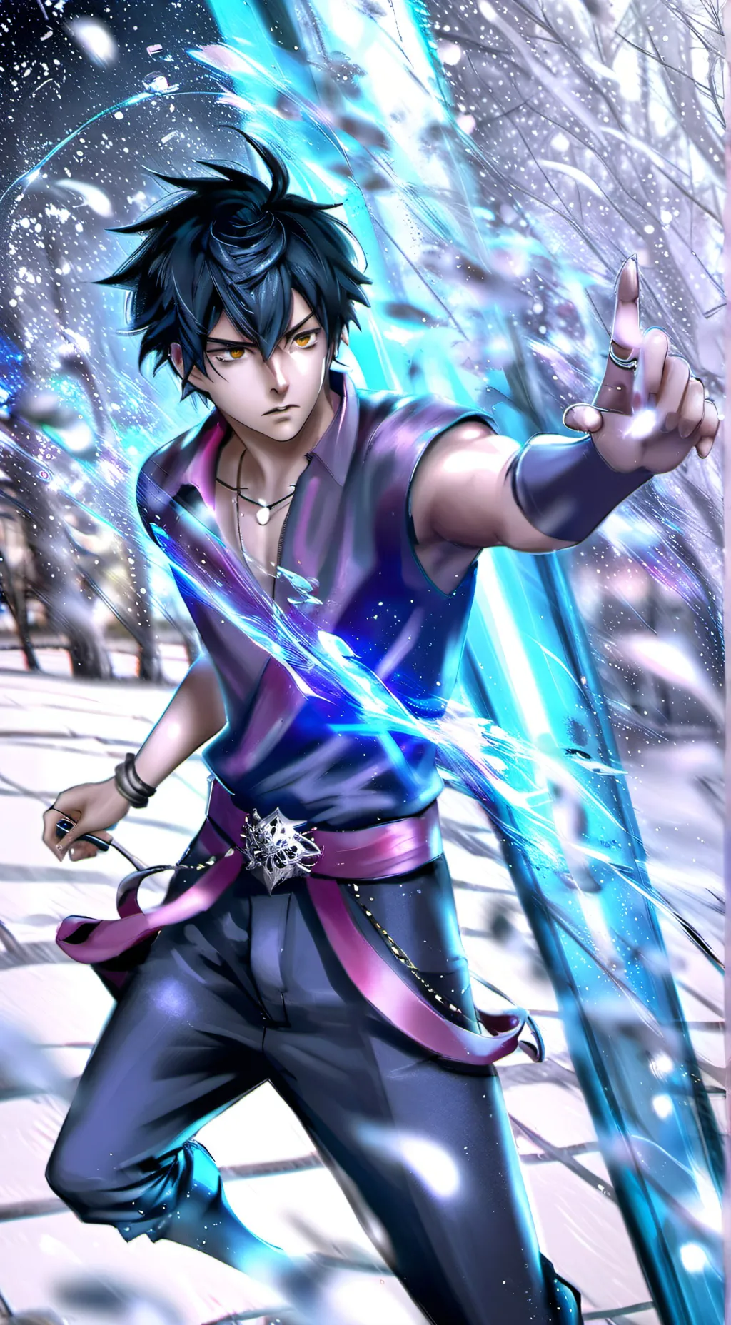 ai character: c'est un ciborge d background