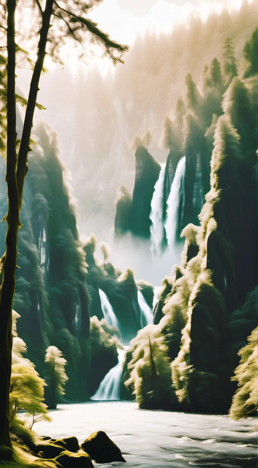 ai character: forest background