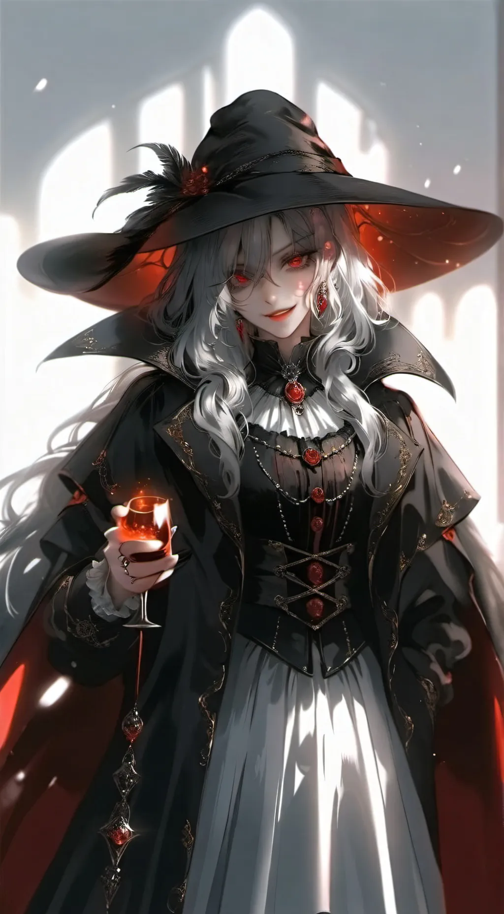 ai character: Vampire girl background