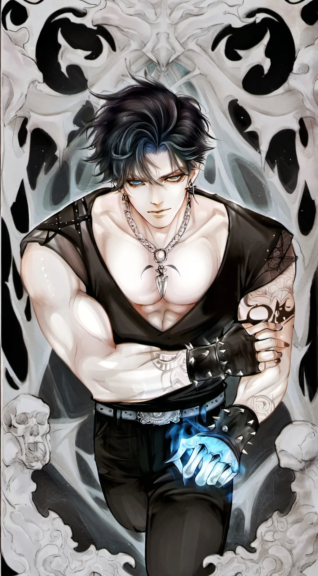 ai character: Death background