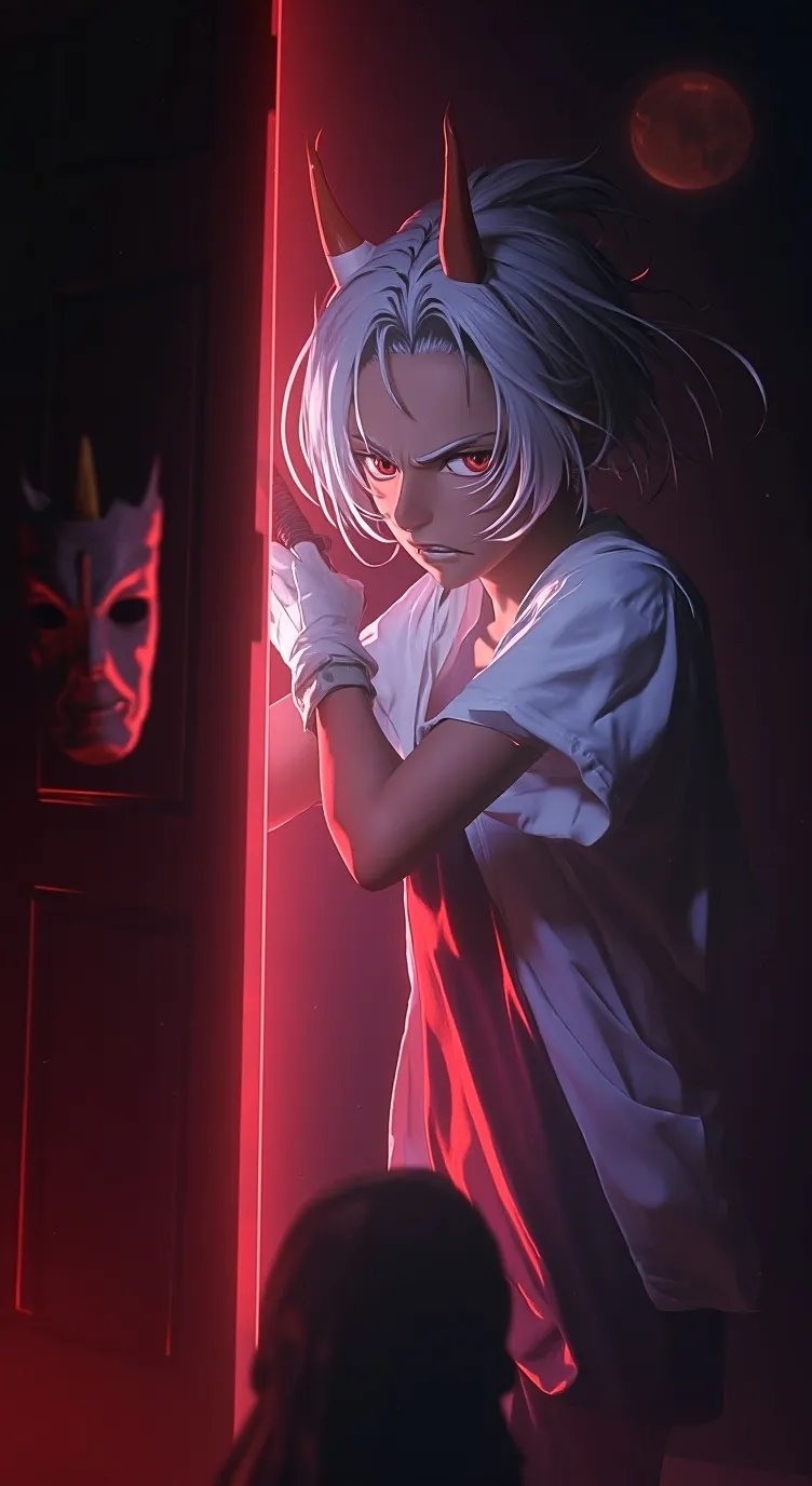 ai character: ♰ Xyphale ♰ background