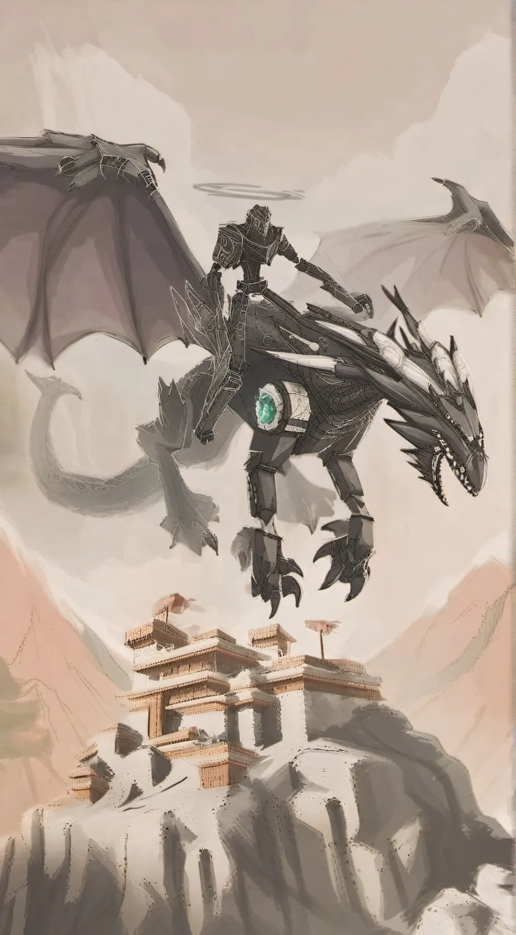 ai character: dragon Rider ender background