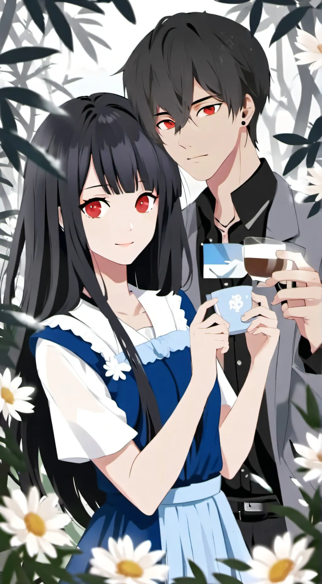 ai character: Merry x Black  background