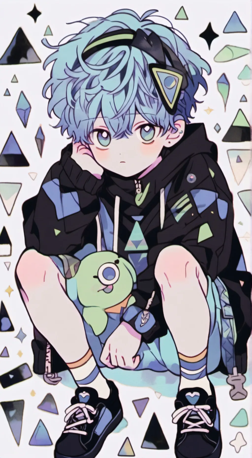 ai character: cube background