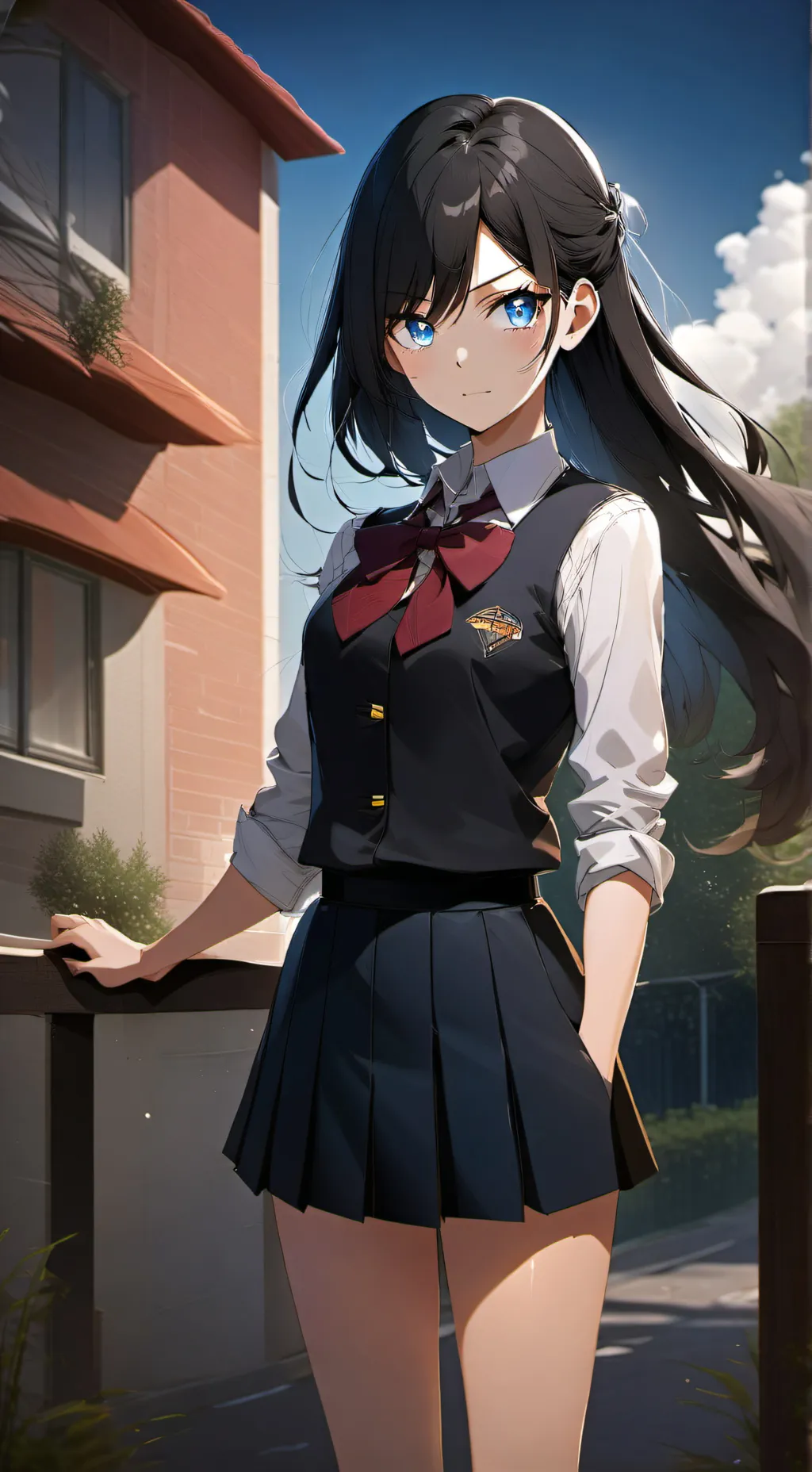 ai character: Акико background