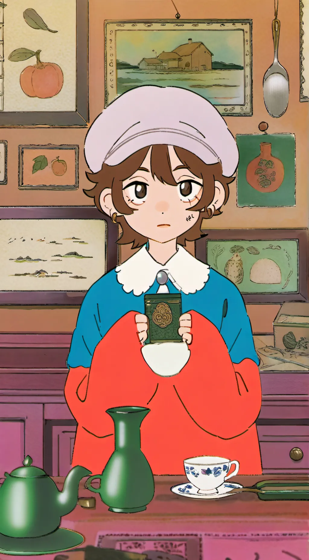 ai character: Moonflower  background