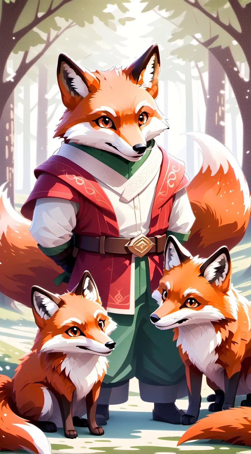 ai character: crimson paw background