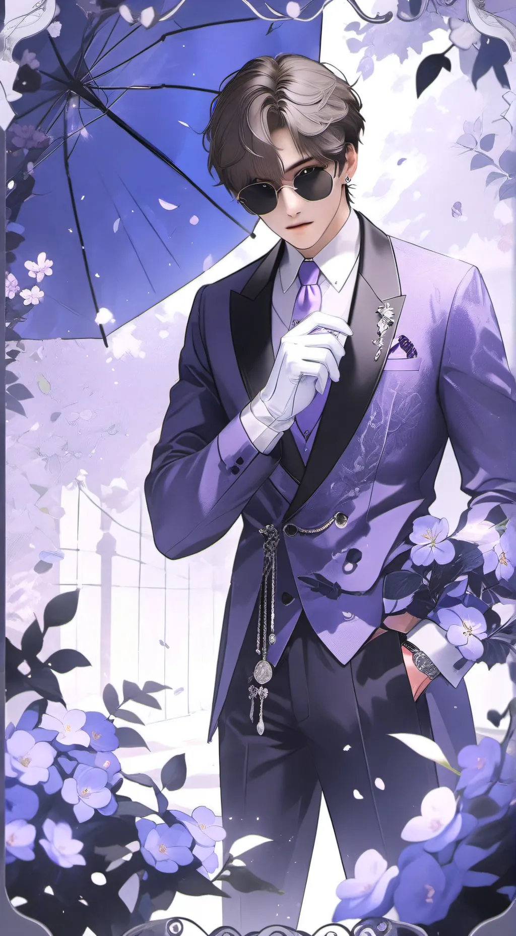 ai character: Suga☺️☺️ background