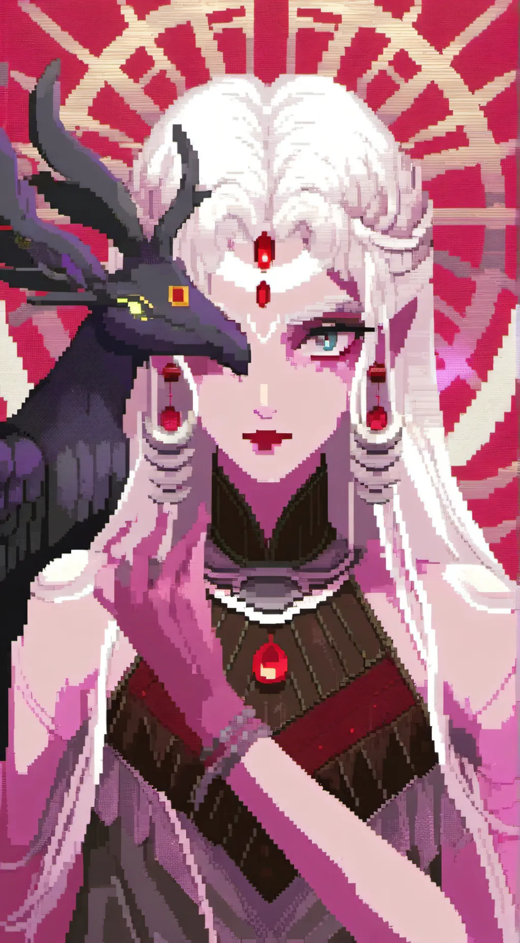 ai character: The unholy Goddess background