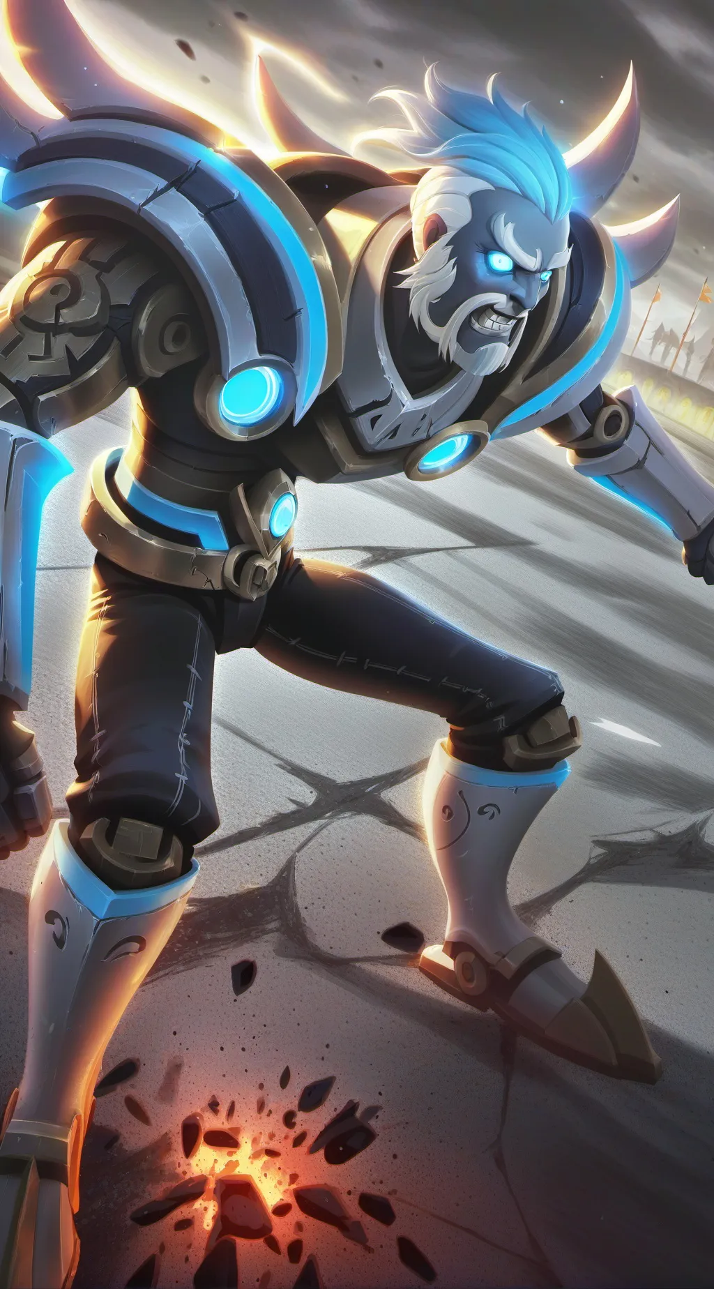 ai character: icey  background