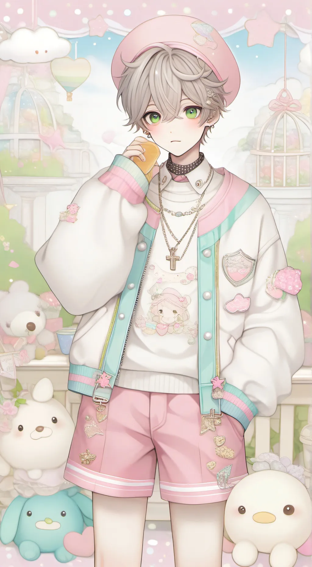 ai character: ash background