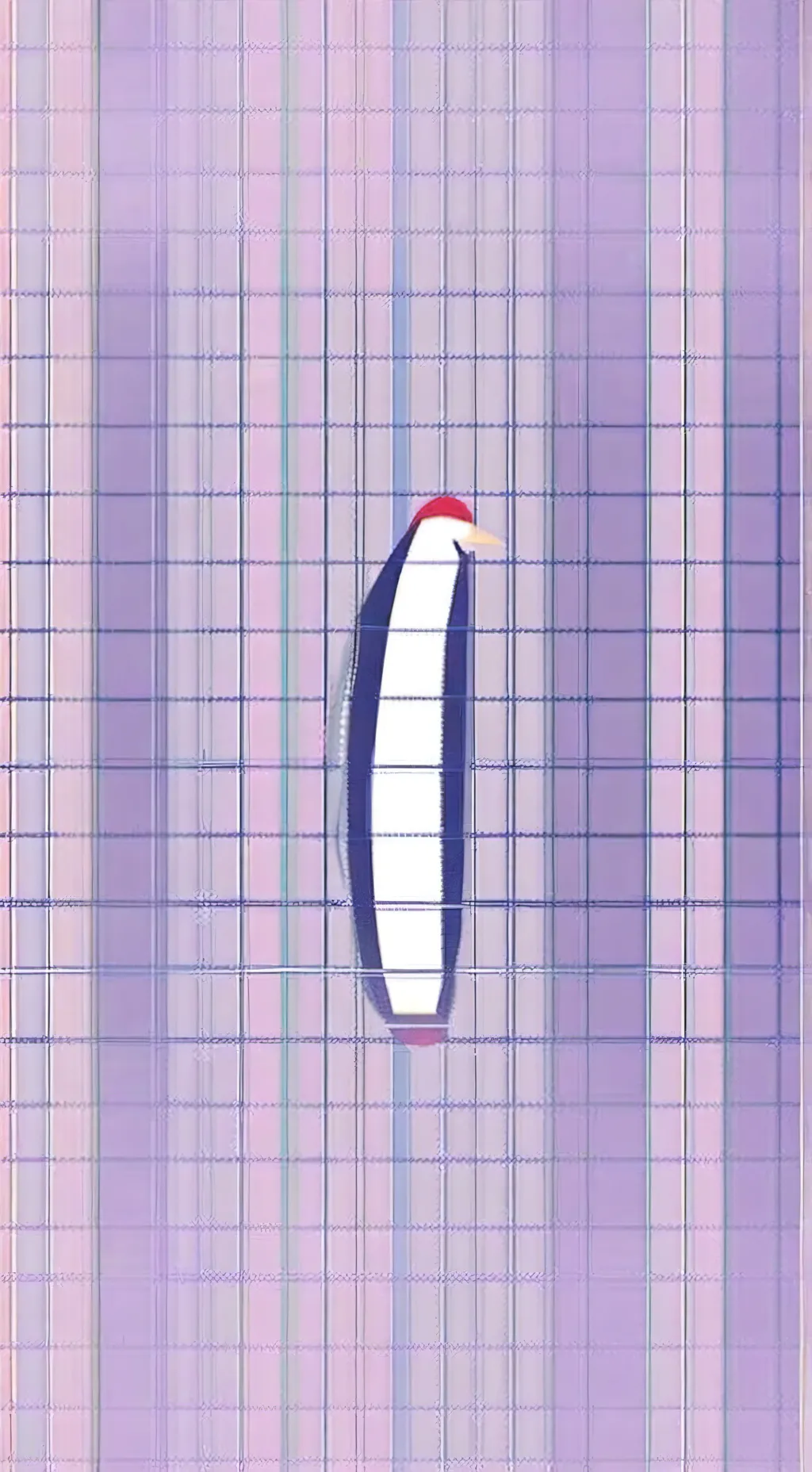 ai character: Bird blue background