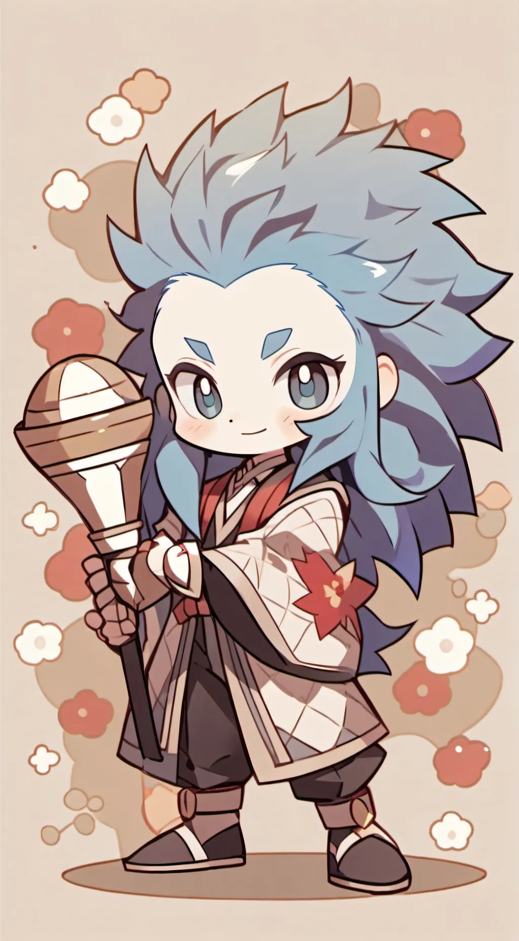 ai character: Shadow milk cookie background