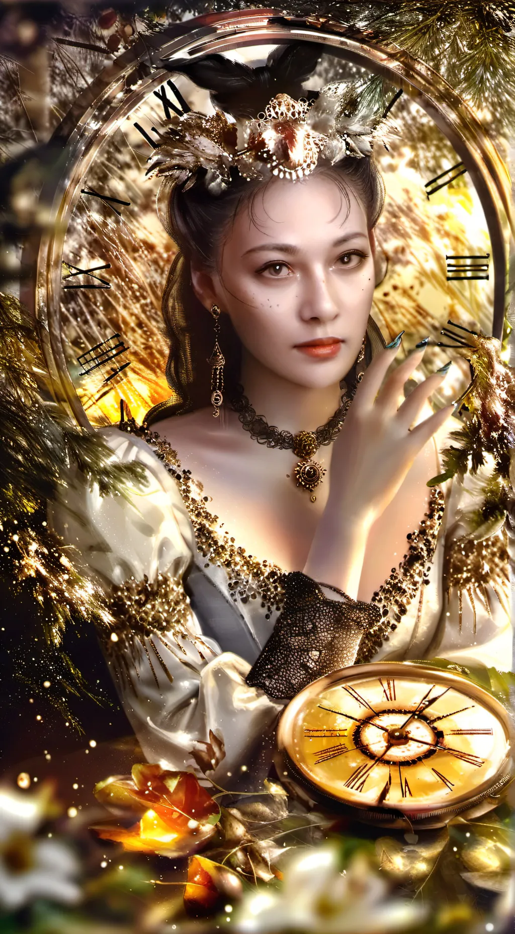 ai character: clockgirl love you background