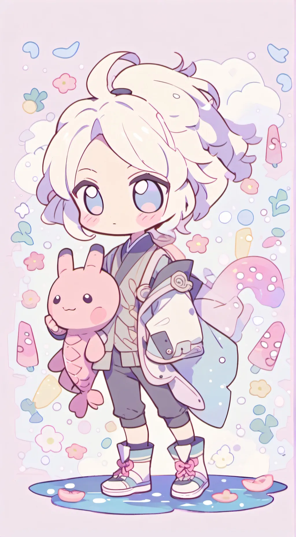 ai character: Angry hugs background