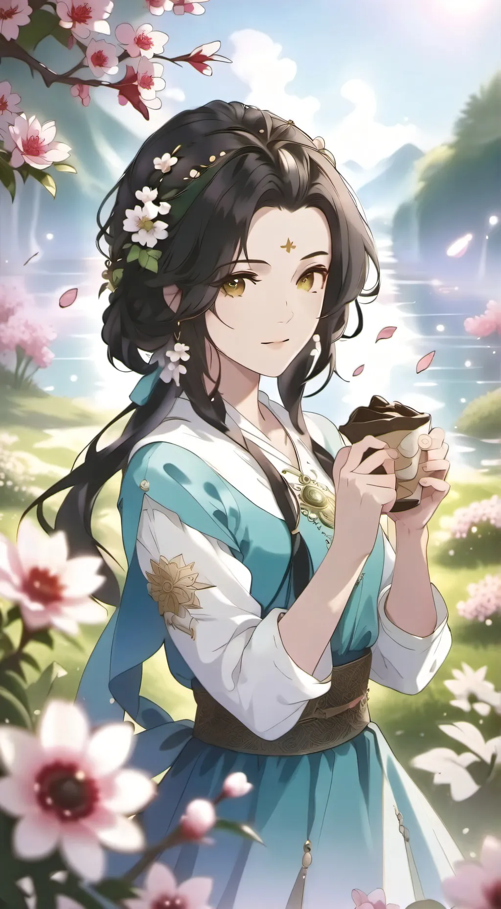 ai character: Tom and Maddie  background