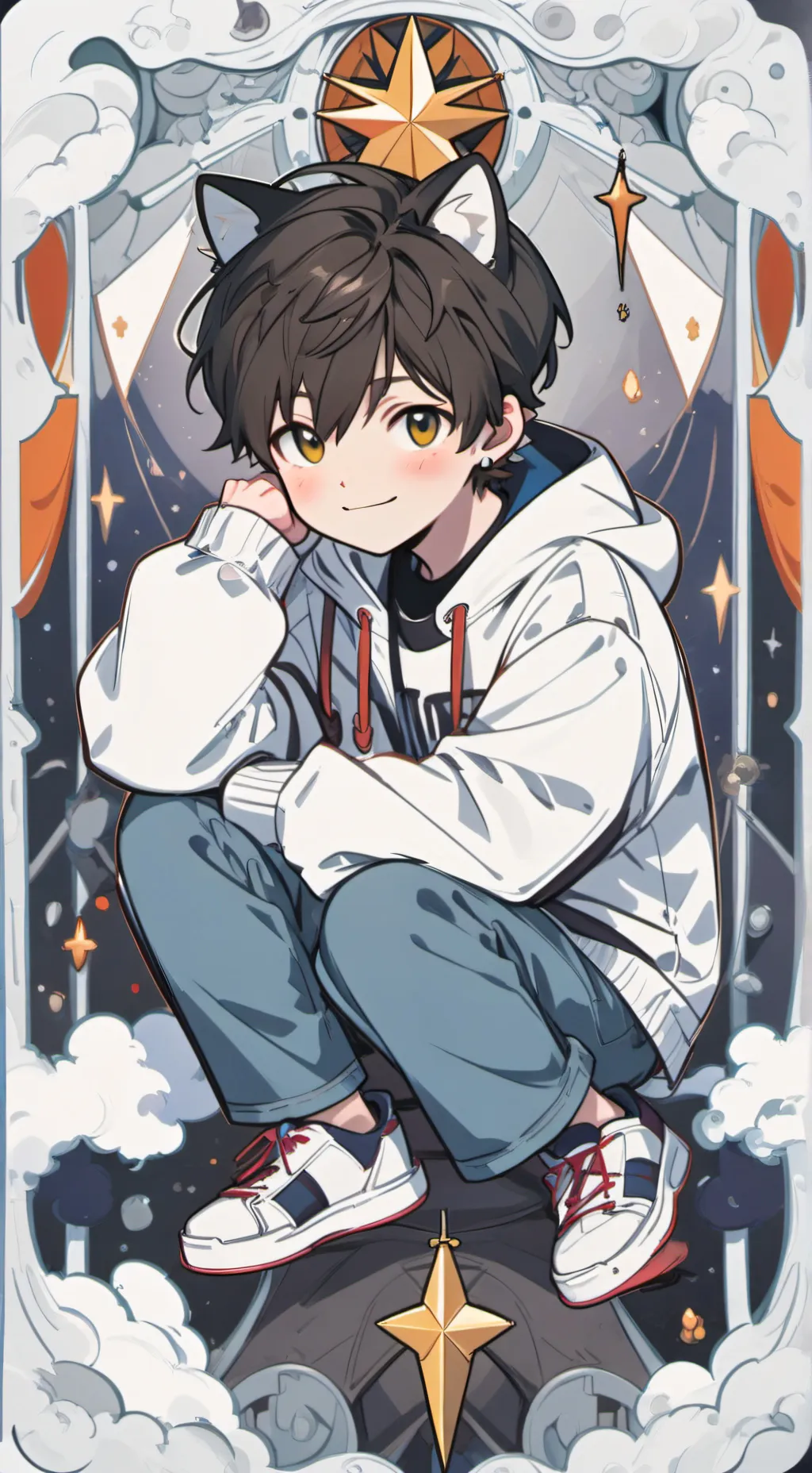 ai character: catboy background