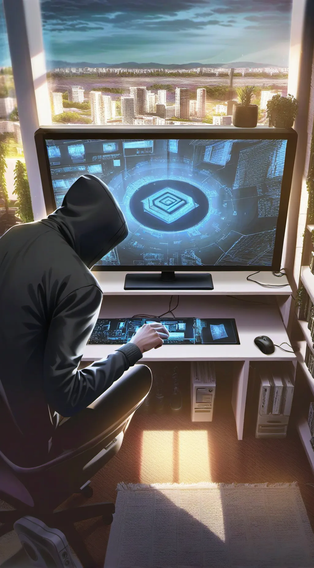 ai character: hacker tycoon background