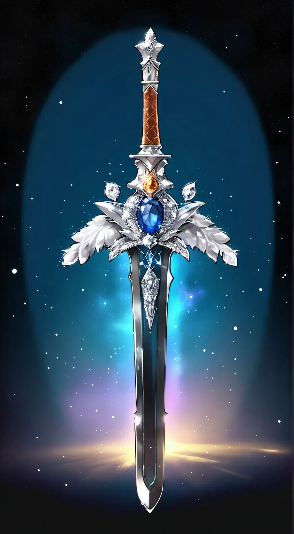 ai character: crown au background